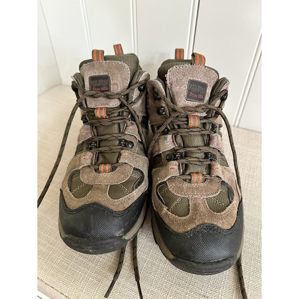 Red Head Men's Hiking Boots Shoes Waterproof‎ Brown Leather P4115WER Size 9 M